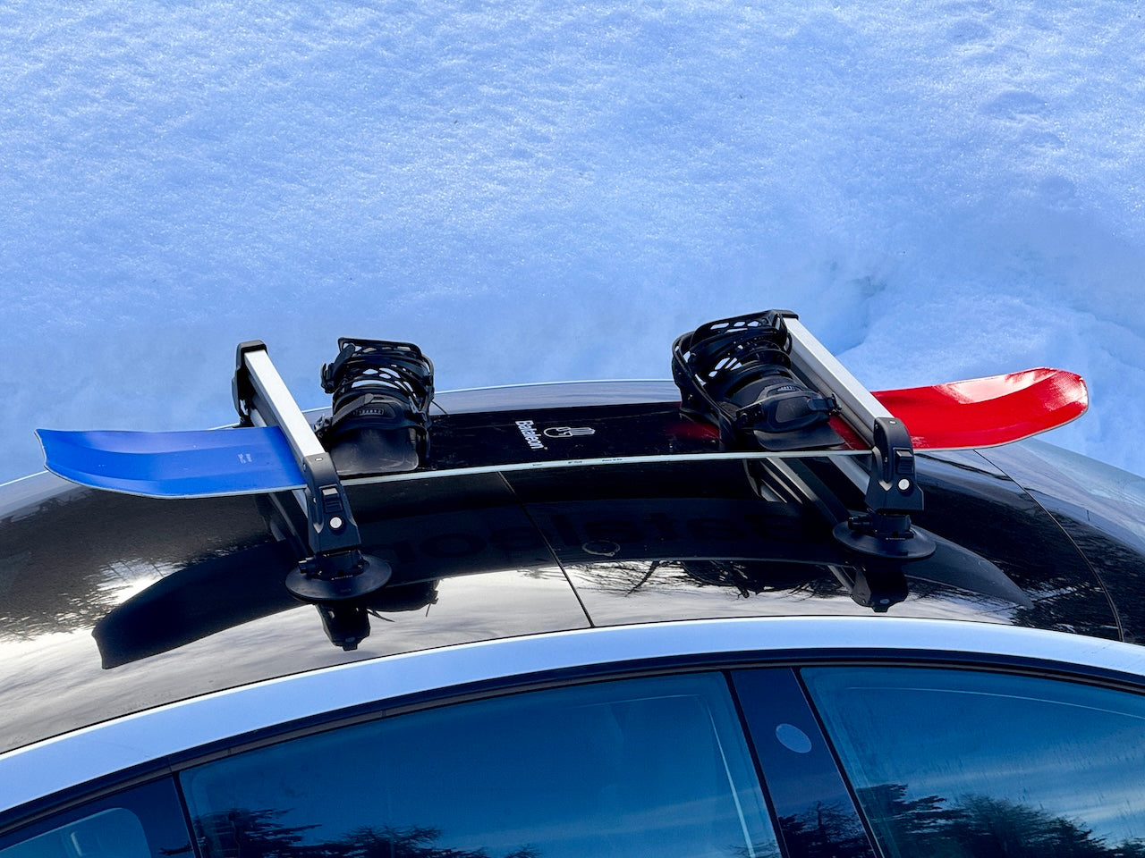 Porta sci e snowboard da pista