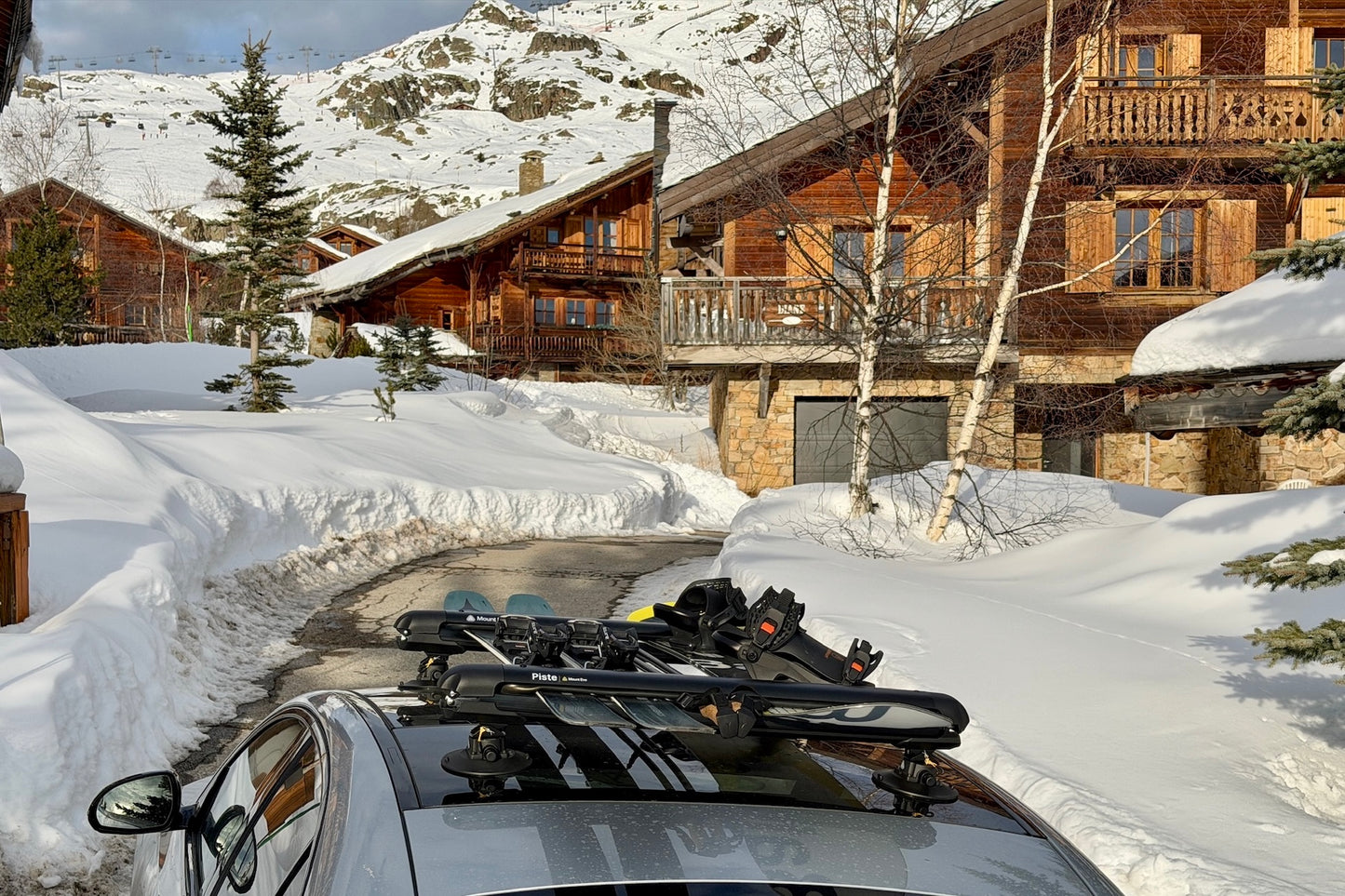 Porta sci e snowboard da pista