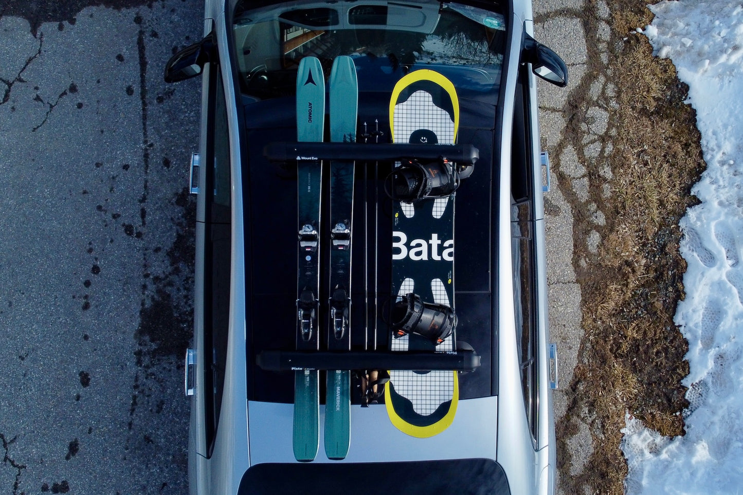 Porta sci e snowboard da pista